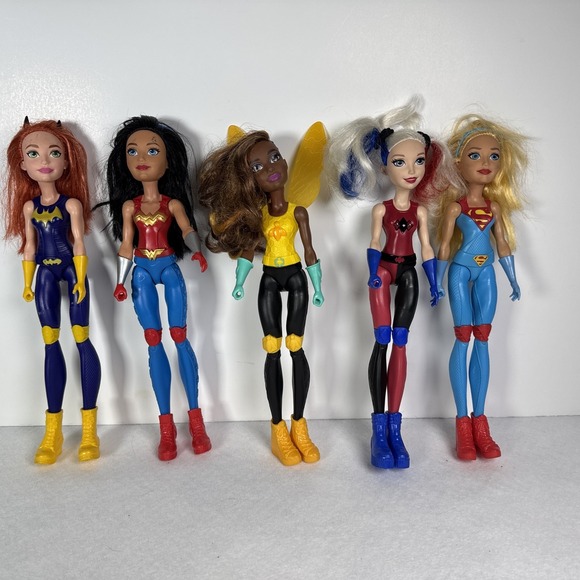 Mattel Other - DC‎ Comics SUPERHERO GIRLS 12" Figures x5 Batgirl Supergirl Harley Hawkgirl